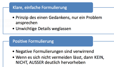 Richtlinien zur Erstellung von objektiven Testaufgaben