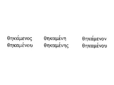 First Aorist Middle Participle for τίθημι