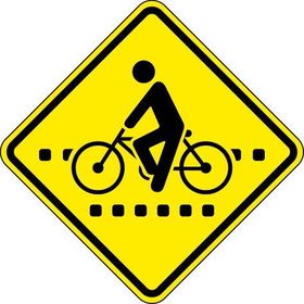 Passagem sinalizada de ciclistas