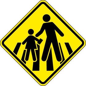 Passagem sinalizada de escolares