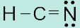 143. The Lewis structure for HCN is