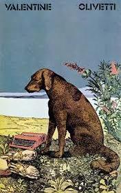 1969 - Poster for Olivetti Valentine Typewriter Milton Glaser - USA/Italy Refers to "His Master's Voice" trademark for RCA Victor. Intuit...