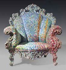 1978 - Proust Armchair Alessandro Mendini - Italy References Victorian comfort/craftsmanship but upholstery refers to pointillism. Import...