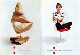1956 - Ad for Knoll Tulip Chair Herbert Matter - USA/Switzerland Minimal copy and ample white space = the new advertising. Matter was a g...