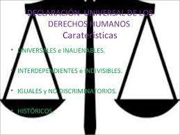Caracteristicas de los derechos humanos.