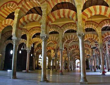 Great Mosque Cordoba, Spain. Umayyad. c. 785 - 786 C.E. Stone masonry.