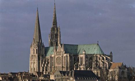 Chartres Cathedral Chartres, France. Gothic Europe. Original construction c. 1145-1155 C.E.; reconstructed c. 1194-1220 C.E. Limestone, s...