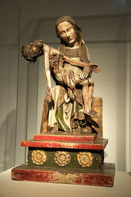 "Rottgen Pieta" Late medieval Europe. c. 1300-1325 C.E. Painted wood.