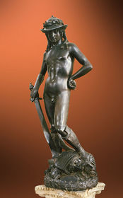 "David" Donatello. c. 1440-1460 C.E. Bronze.