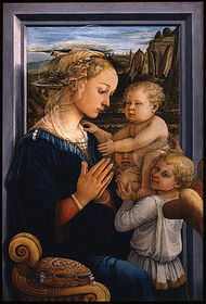 "Madonna and Child with Two Angels" Fra Filippo Lippi. c. 1465 C.E. Tempera on wood.