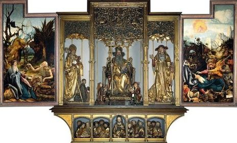 Isenheim altarpiece Matthias Grunewald. c. 1512-1516 C.E. Oil on wood.