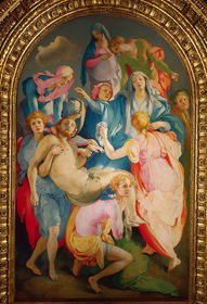 "Entombment of Christ" Jacopo da Pontormo. 1525-1528 C.E. Oil on wood.