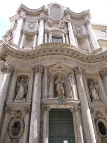 San Carlo alle Quattro Fontane Rome, Italy. Francesco Borromini (architect). 1638-1646 C.E. Stone and stucco.