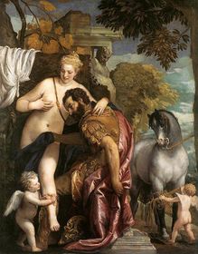 Paolo Veronese "Marte y Venus atados", 1570. Nueva York, Metropolitan Museum. -Pinturas de carácter erótico en clave aristotélica. -Siemp...