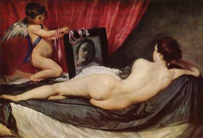 Diego Velázquez, "La Venus del Espejo". Hacia 1649. Lomdres. The National Gallery. -El único desnudo femenino que nos queda del pintor. E...