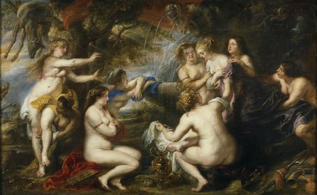 Peter Paul Rubens, "Diana y Calisto". 1636-1638. Madrid, Museo Nacional del Prado. -Presenta el momento más dramático (unido a sensualida...