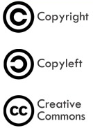 También está el Copyleft, creative commons, entre otros tipos de licencias