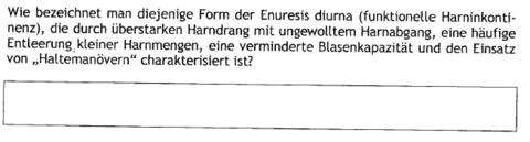 Idiopathische Dranginkontinenz