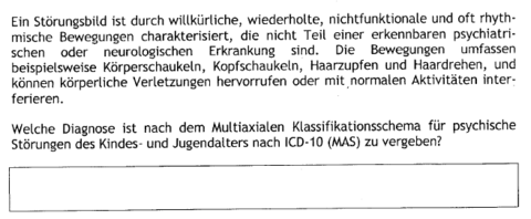Stereotype Bewegungsstörung