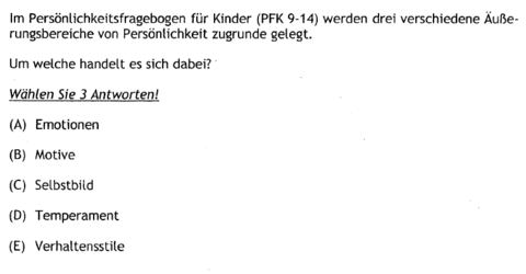 B, C und E