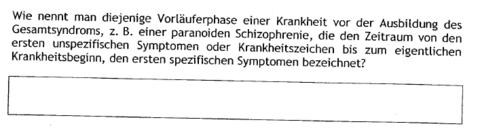 Prodromalphase