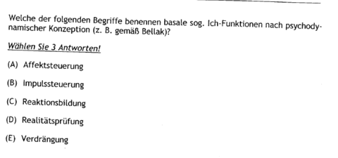 A, B und D