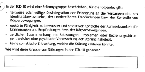 Dissoziative Störungen