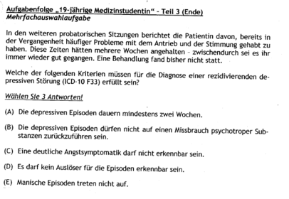 A, B und E
