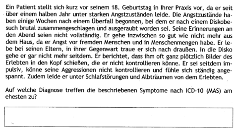 Posttraumatische Belastungsstörung