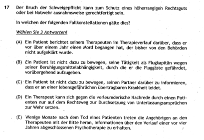 B, C und D