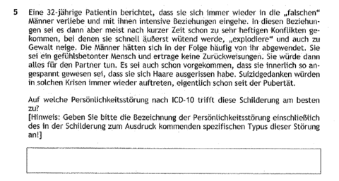 emotional-instabile Persönlichkeitsstörung: Borderline-Typus