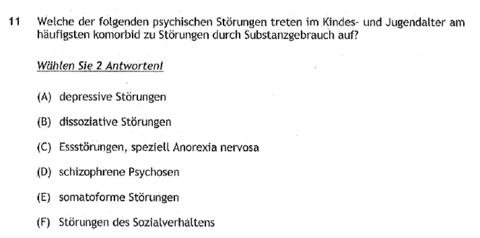 A und F