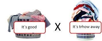 We need to select the old thing and throw away