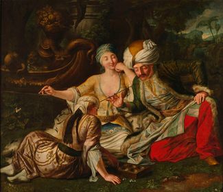 Johann Samuel Mock, Scena z haremem, 1730