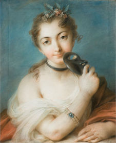 Rosalba Carriera, Dziewczyna z maską, 1720
