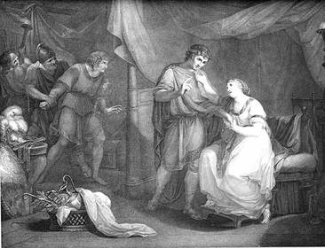 Luigi Schiavonetti wg. Angeliki Kauffmann, Troilus i Kretyda, 1790