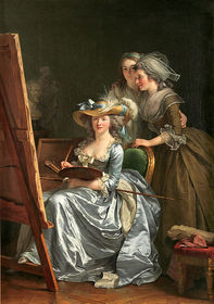 Adelaide Labille-Guiard, Autoportret z uczennicami, 1785