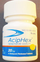 Brand name: Aciphex Generic name: Rabeprazole