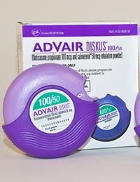 Brand name: Advair Diskus Generic name: Fluticasone and salmeterol