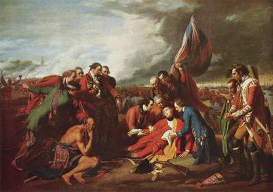 Benjamin West, Śmierć generała Wolfea, 1770