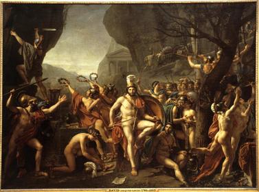 J. L. David, Leonidas pod Termopilami, 1800-14