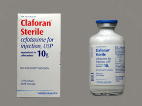 Brand name: Claforan Generic name: Cefotaxime
