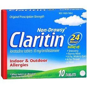 Brand name: Claritin Generic name: Loratadine