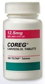 Brand name: Coreg Generic name: Carvedilol