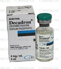 Brand name: Decadron Generic name: Dexamethasone