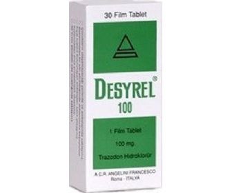 Brand name: Desyrel Generic name: Trazodone
