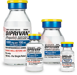Brand name: Diprivan Generic name: Propofol