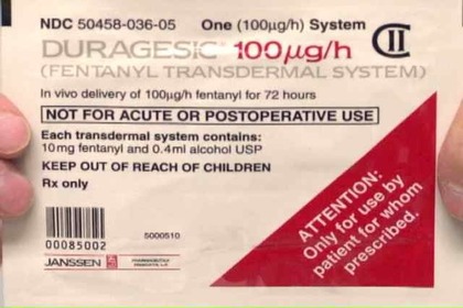 Brand name: Duragesic Generic name: Fentanyl