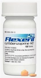 Brand name: Flexeril Generic name: Cyclobenzaprine