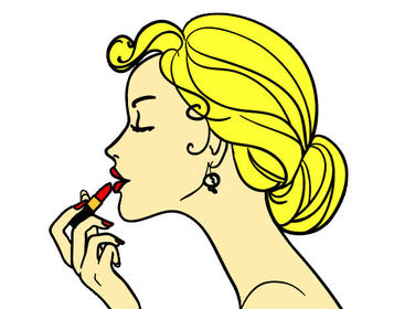 La femme est blonde. Elle est blonde.